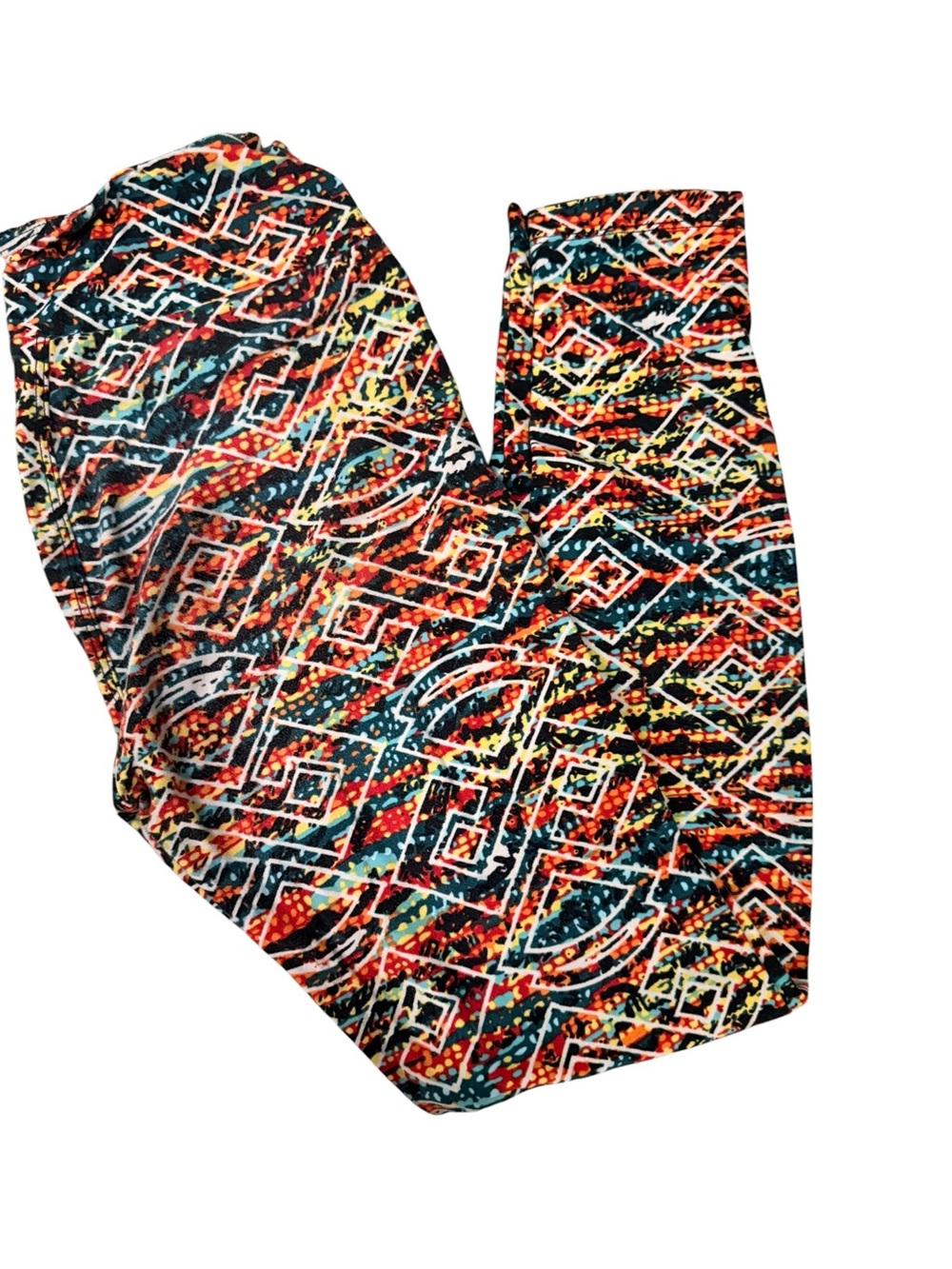 LuLaRoe Multicolor Geometric Aztec Leggings